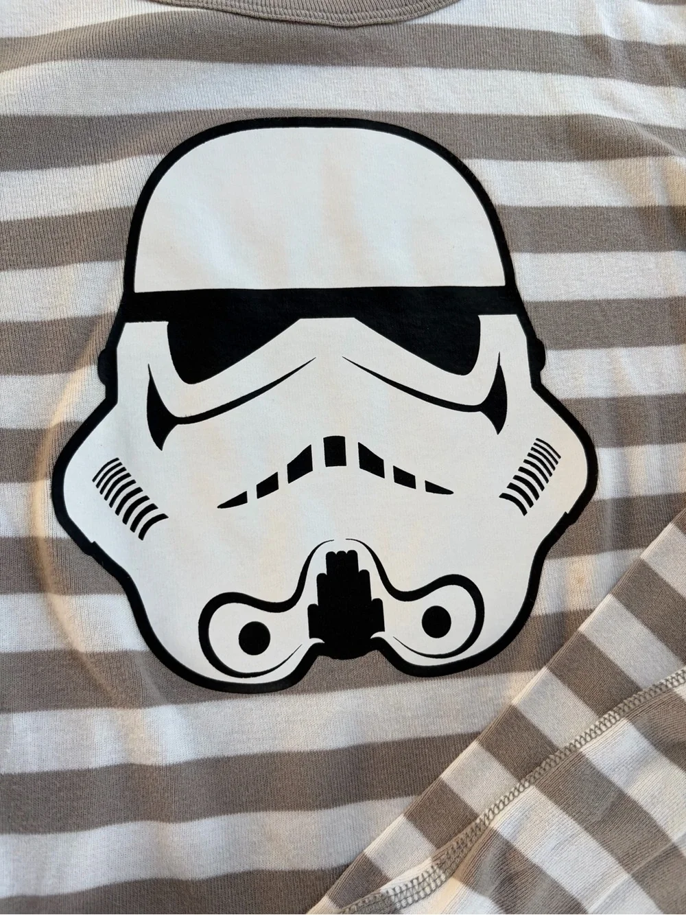 Hanna Andersson Gray & White Striped Stormtrooper Pajama Set